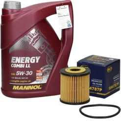 Ölwechselset mit Mannol Energy Combi LL 5W-30 5L, Smart City-Coupe (450)-ECD Germany Outlet