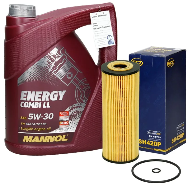 Ölwechselset mit Mannol Energy Combi 5L, VAG-ECD Germany Best