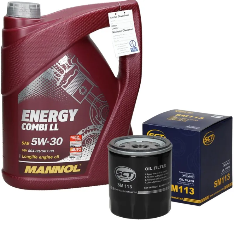 Ölwechselset mit Mannol Energy Combi LL 5W-30 5L , Citroen Xsara, Fiat Ducato-ECD Germany Discount