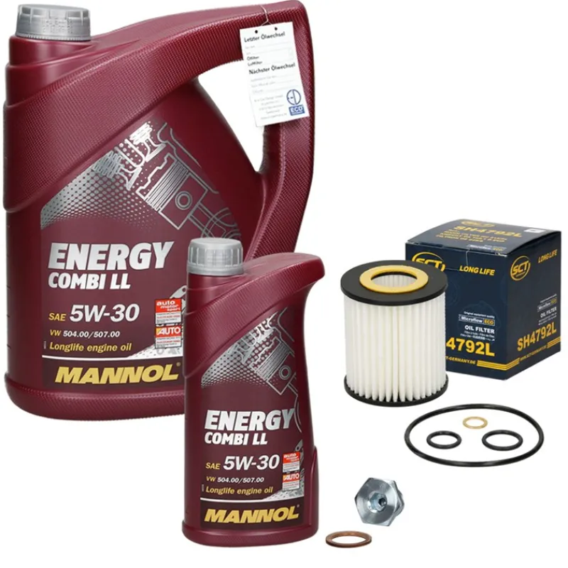 Ölwechselset mit Mannol Energy Combi LL 5W-30 6L, BMW 1er (E81)-ECD Germany Discount
