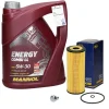 Ölwechselset mit Mannol Energy Combi 5W-30 5L, VAG-ECD Germany Discount