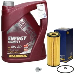 Ölwechselset mit Mannol Energy Combi 5W-30 5L, VAG-ECD Germany Discount