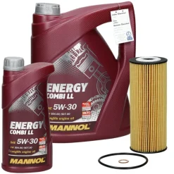 Ölwechselset mit Mannol Energy Combi 5W-30 6L, BMW 1er (E87)-ECD Germany Online