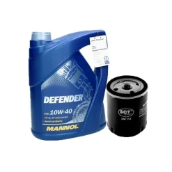 Ölwechselset mit Mannol 10W-40 Defender 5L Citroen C1 Renault Laguna-ECD Germany New