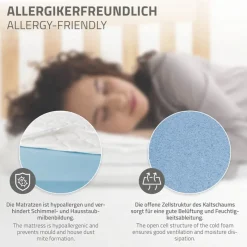 Matratze 90x200x16 cm aus Kaltschaum ML-Design-ECD Germany Sale