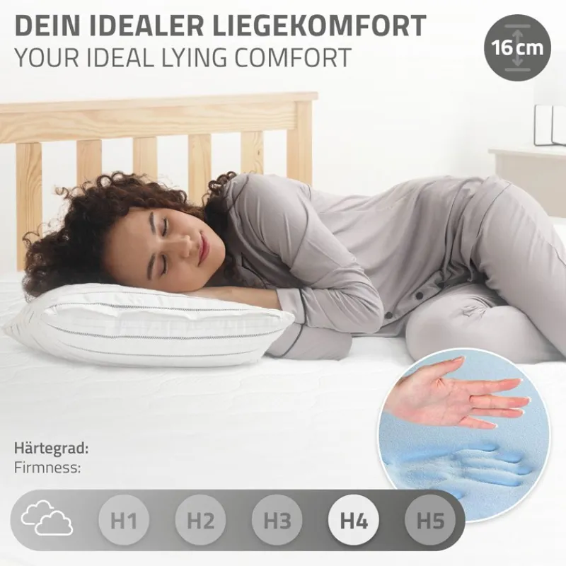 Matratze 90x200x16 cm aus Kaltschaum ML-Design-ECD Germany Sale