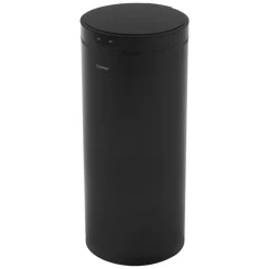 Mülleimer mit Sensor 40L rund aus Stahl Schwarz matt Automatisches Öffnen & Schließen ML-Design-ECD Germany Sale