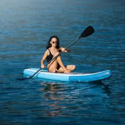 Paddel 2 in 1 für Stand Up Paddle SUP Board imn Schwarz aus Aluminium-ECD Germany Online
