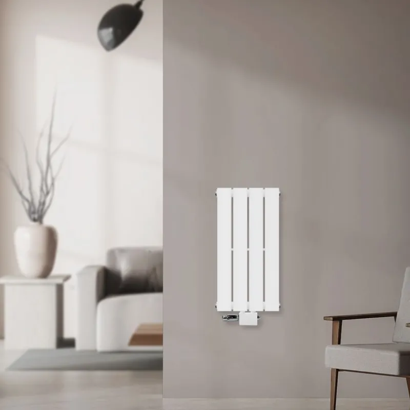 Paneelheizkörper Einlagig 300x600 mm Weiß mit Universale Anschlussgarnitur ML-Design-ECD Germany Outlet