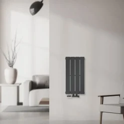 Paneelheizkörper Einlagig 600x300 mm Anthrazit mit Wand Anschlussgarnitur ML-Design-ECD Germany Hot