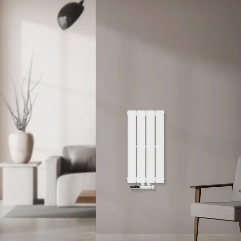 Paneelheizkörper Einlagig 600x300 mm Weiß mit Wand Anschlussgarnitur ML-Design-ECD Germany Sale