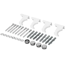 Paneelheizkörper Einlagig 600x300 mm Weiß mit Wand Anschlussgarnitur ML-Design-ECD Germany Sale