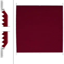 Plissee Bordeaux 55x200 cm inkl. Befestigungsmaterial-ECD Germany Discount