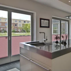 Plissee 55x200 cm Rosa inkl. Befestigungsmaterial-ECD Germany New