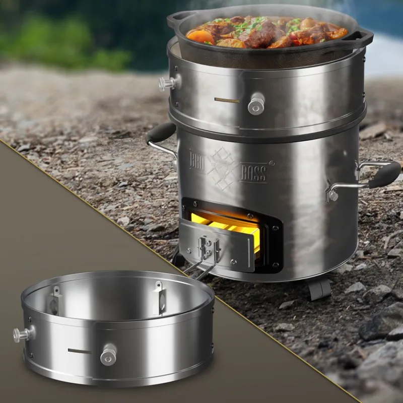 Power Ring für Raketenofen Ø 25-35 x 9 cm aus Edelstahl BBQ#BOSS-ECD Germany Discount