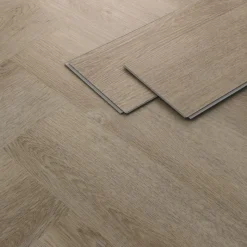 PVC Vinylboden Bodenbelag Set à 20 Dielen 4,2mm für 1,56m² mit Klick-System Fischgräte Eiche dunkel ML-Design-ECD Germany