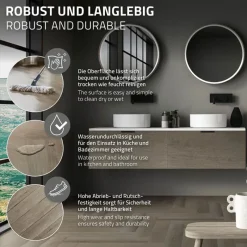 PVC Vinylboden Bodenbelag Set à 20 Dielen 4,2mm für 1,56m² mit Klick-System Fischgräte Eiche dunkel ML-Design-ECD Germany