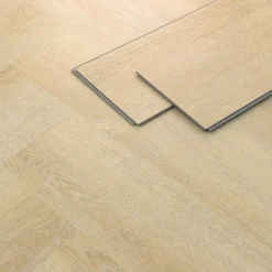 PVC Vinylboden Bodenbelag Set à 20 Dielen 4,2mm für 1,56m² mit Klick-System Fischgräte Eiche natur ML-Design-ECD Germany