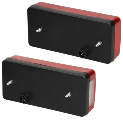 Rückleuchten Satz für Anhänger 12V verkabelt mit 13-poligem Stecker-ECD Germany Hot