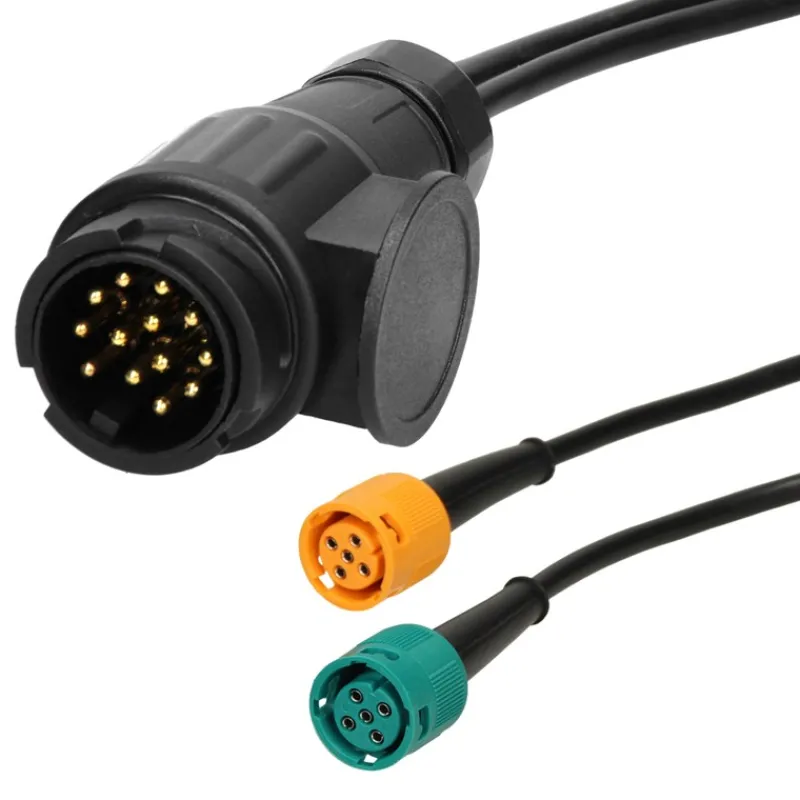 Rückleuchten Satz für Anhänger 12V verkabelt mit 13-poligem Stecker-ECD Germany Hot