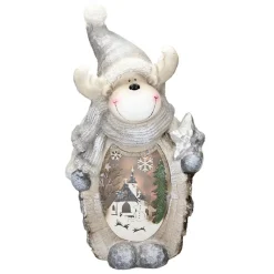 Rentier Figur mit LED Beleuchtung 53 cm aus Polyresin-ECD Germany