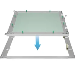 Revisionsklappe GK-Einlage 300x300 mm mit Rahmen aus Aluminium-ECD Germany New