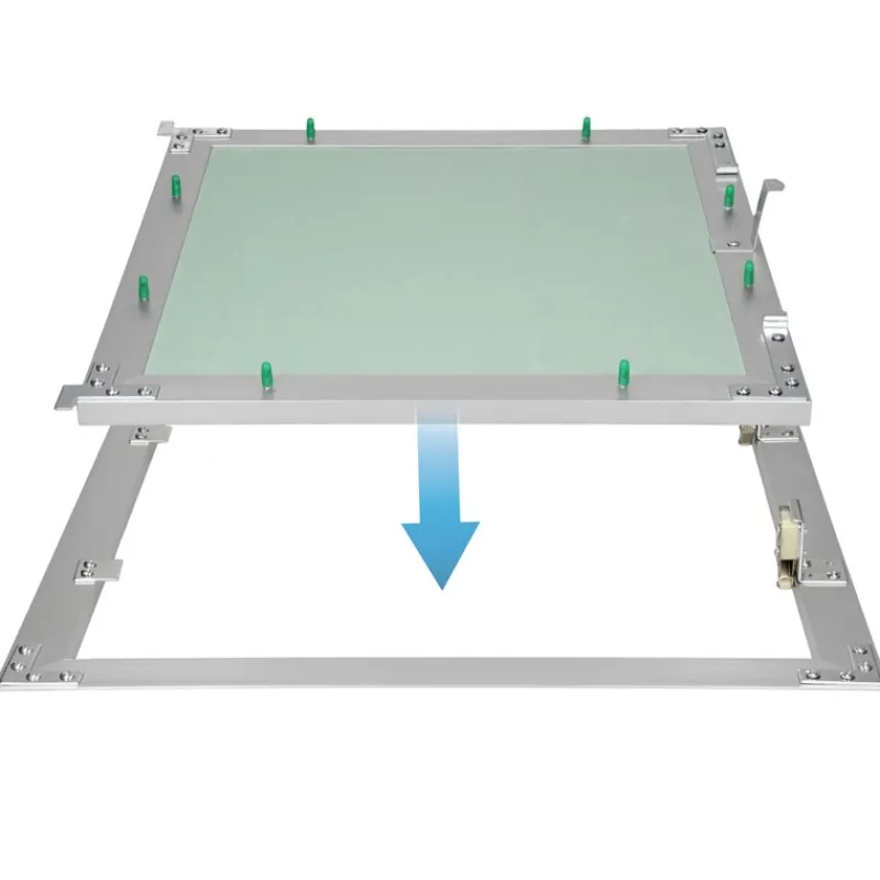 Revisionsklappe GK-Einlage 300x300 mm mit Rahmen aus Aluminium-ECD Germany New