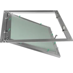 Revisionsklappe GK-Einlage 300x300 mm mit Rahmen aus Aluminium-ECD Germany New