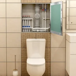 Revisionsklappe GK-Einlage 300x300 mm mit Rahmen aus Aluminium-ECD Germany New