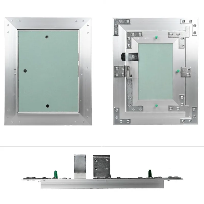 Revisionsklappe GK-Einlage 150x200 mm mit Rahmen aus Aluminium-ECD Germany Discount