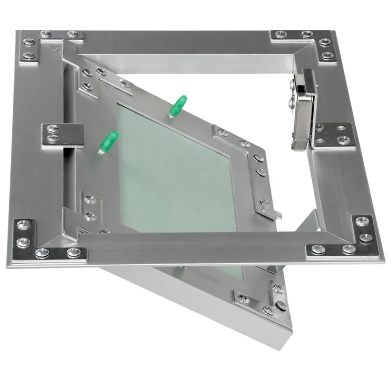 Revisionsklappe GK-Einlage 150x200 mm mit Rahmen aus Aluminium-ECD Germany Discount