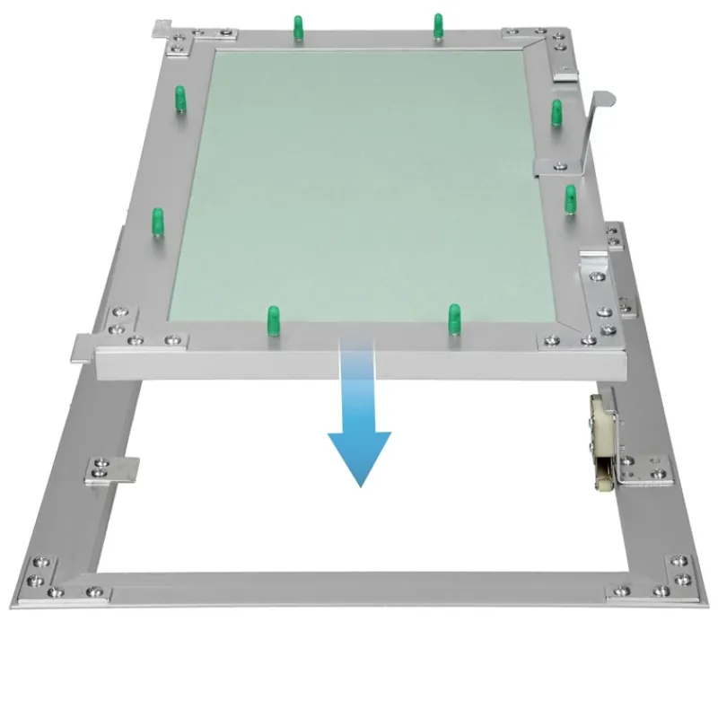 Revisionsklappe GK-Einlage, 250x400 mm, mit Rahmen aus Aluminium-ECD Germany Hot