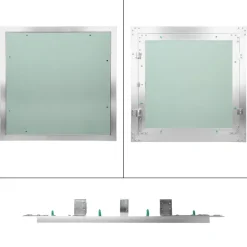 Revisionsklappe GK-Einlage, 500x500 mm, mit Rahmen aus Aluminium-ECD Germany Best