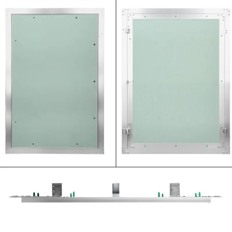 Revisionsklappe GK-Einlage 400x600 mm mit Rahmen aus Aluminium-ECD Germany New