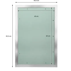 Revisionsklappe GK-Einlage 400x600 mm mit Rahmen aus Aluminium-ECD Germany New