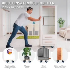 Rollbrett Möbelroller 35 x 50 cm aus Multiplex Tragkraft 800 kg-ECD Germany Hot