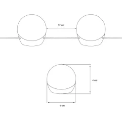 Schminktisch Frisiertisch 80x40x140 cm in Weiß mit LED-Beleuchtung, Spiegel, 2 Schubladen & 3 Fächer ML-Design-ECD Germany Clearance