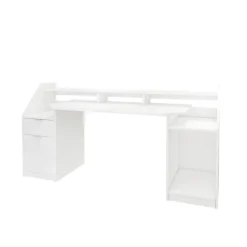 Schreibtisch mit Schublade 180x90 cm Weiß aus MDF ML-Design-ECD Germany New