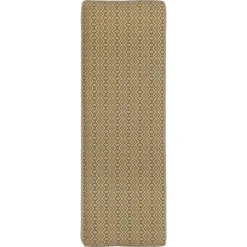 Sitzbank 120x48x40 cm Weiß/Gold Stoffbezug mit Holzbeine WOMO-Design-ECD Germany