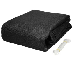 Sonnensegel dreieck 3,6x3,6x3,6 m Anthrazit 100% HDPE mit UV Schutz inkl. Befestigungsseile-ECD Germany Best