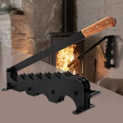 Spanmesser Handholzspalter mit Holzgriff schwarz inkl. Montagematerial manueller Holzspalter-ECD Germany Outlet