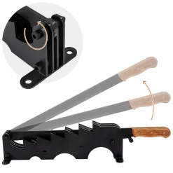 Spanmesser Handholzspalter mit Holzgriff schwarz inkl. Montagematerial manueller Holzspalter-ECD Germany Outlet