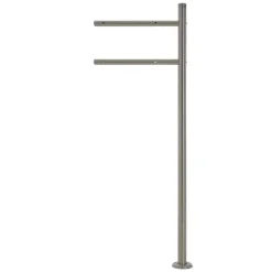 Standbriefkasten mit Zeitungsfach 37x37x11 cm Anthrazit/Marmoroptik aus Stahl ML-Design-ECD Germany Clearance