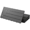 Terrassenfliesen 60x30 cm 6er Set für 1m² Anthrazit aus WPC-ECD Germany Best
