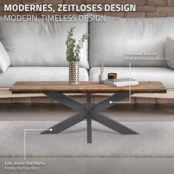 Tischbeine Tischgestell X-Design 98x58x43 cm Anthrazit aus Metall ML-Design-ECD Germany Discount