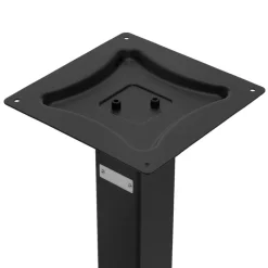 Tischgestell Doppel Schwarz Höhe 72cm Stahl pulverbeschichtet 70x43cm Bodenplatte ML-Design-ECD Germany New