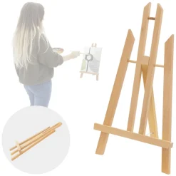 Tischstaffelei klein verstellbar 22x14x40,5 cm Braun aus Holz-ECD Germany New