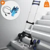 Treppensackkarre mit Treppensteiger klappbar 2x3 Rädern aus Aluminium belastbar bis 80 kg-ECD Germany Sale