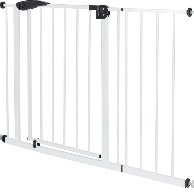 Türschutzgitter Weiß 105-115 cm aus Metall-ECD Germany Outlet