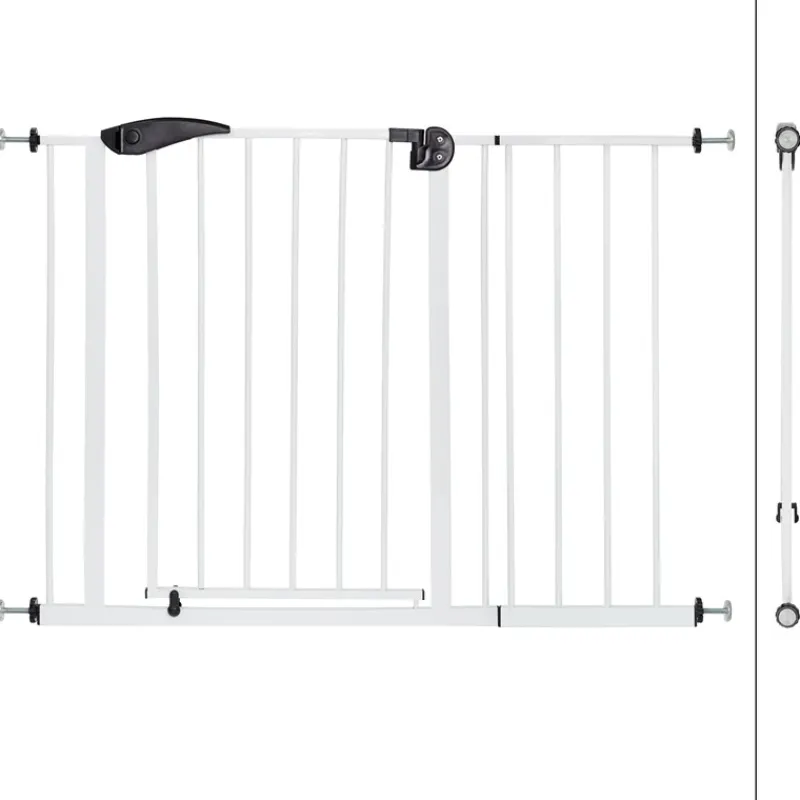 Türschutzgitter Weiß 105-115 cm aus Metall-ECD Germany Outlet